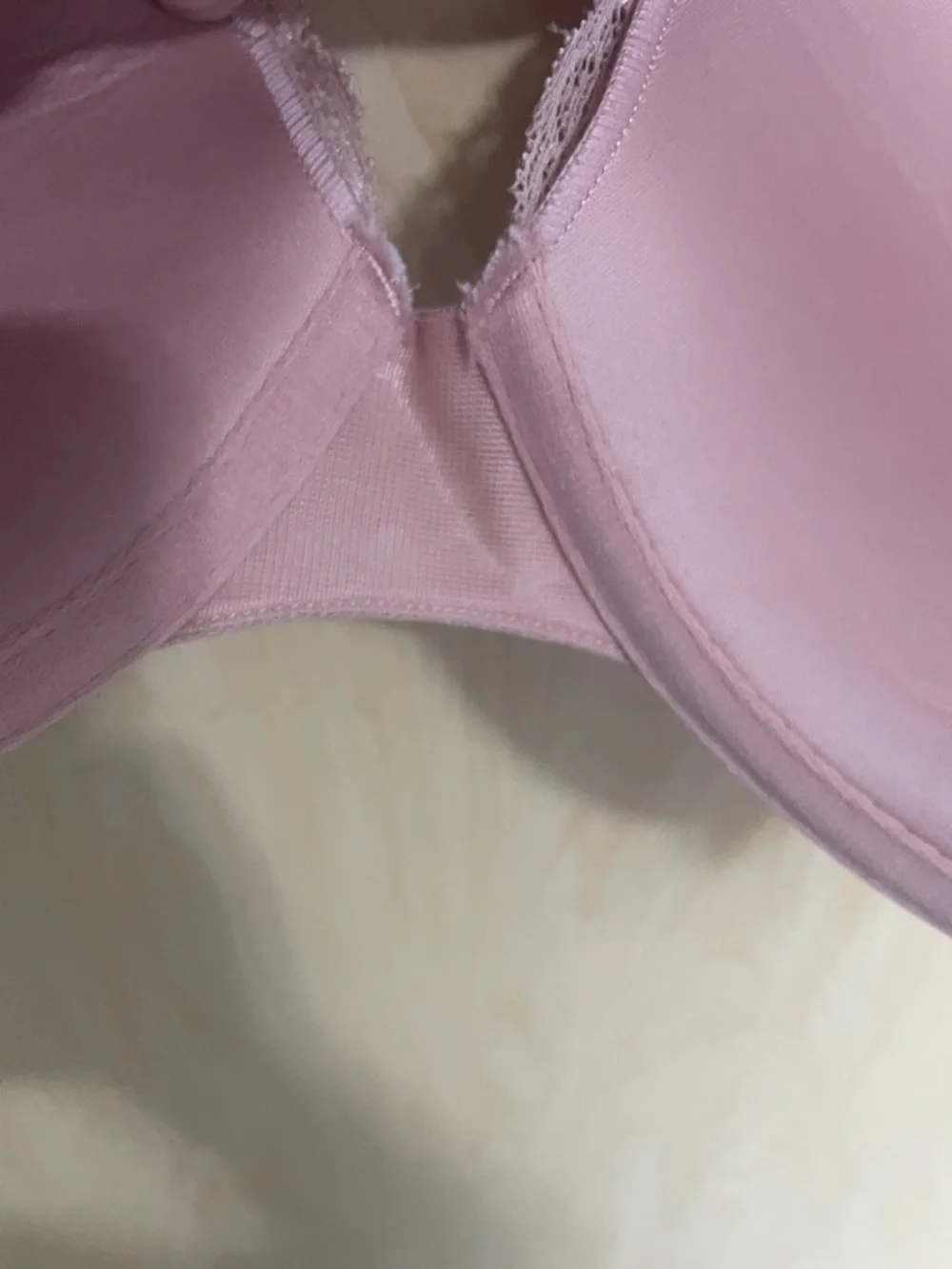 Torrid Curve Push-Up Plunge Molded Cup Lace-Trim Bra in Dusty Rose 42DDD - Picture 9 of 11